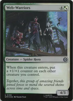 Web-Warriors - FOIL - U Marvel's Spider-Man 159 - MTG - Image 1