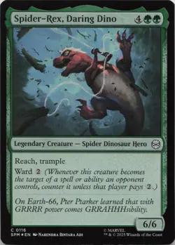 Spider-Rex, Daring Dino - FOIL - C Marvel's Spider-Man 116 - MTG - Image 1