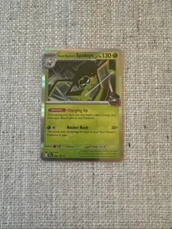 Team Rocket's Spidops Holo Rare Pokemon TCG S&V Destined Rivals 020/182 NM - Image 1