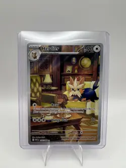 Herdier 155/086 White Flare Illustration Rare Pokemon Card 2025 - Image 1