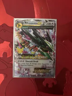 Pokemon TCG Mega M Rayquaza EX Card 76/108 Celebrations 25th Anniversary Mint - Image 2