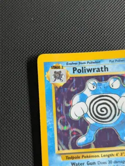 Poliwrath ✨ 4th Print Holo ✨ UK Base Set Pokemon Card 13/102 - 1999-2000 Rare - Image 2
