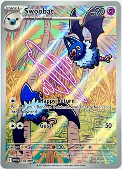 Swoobat 120/086 Illustration Rare Pokemon Card TCG S&V White Flare NM+ - Image 1
