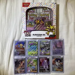 Pokemon - 151 Alakazam ex Collection Box Plus 8 Raw Cards As Seen In Photos - Image 1