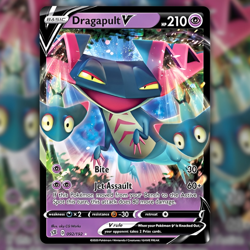 Dragapult V 092/192 Ultra Rare Holo Pokemon Card (SWSH02: Rebel Clash) NM - Image 1