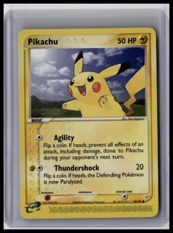 Pikachu 43/95 Regular EX Team Magma vs Aqua 2004 Pokemon Card LP - Image 1
