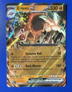 Pokemon Card Golem EX 076/165 MEW EN Scarlet & Violet 151 Double Rare NM - Image 1