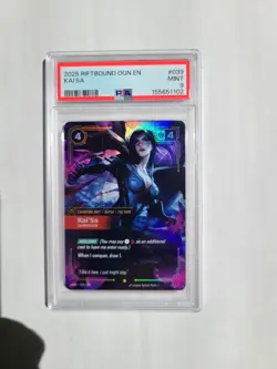 Riftbound OGN Kai'Sa Survivor PSA 9 MINT Epic Origins English Foil Card #039 - Image 2