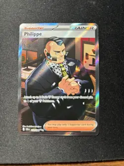Philippe 110/086 Full Art Trainer Supporter Pokemon Card NM Chaos Rising - Image 3