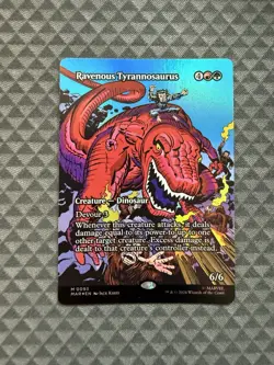 MTG Ravenous Tyrannosaurus #0093 Foil Borderless M Marvel Universe: E-L (MAR) - Image 1