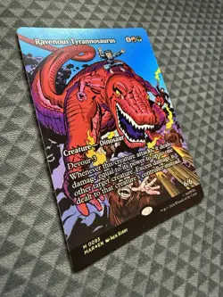 MTG Ravenous Tyrannosaurus #0093 Foil Borderless M Marvel Universe: E-L (MAR) - Image 3
