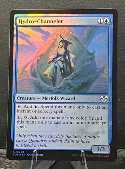 MTG #0054 HYDRO-CHANNELER Merfolk Wizard Secrets of Strixhaven Foil⚔NM/MT - Image 1