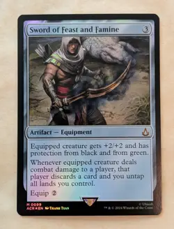 Magic the Gathering: Assassin's Creed #99 Sword of Feast and Famine Foil - Image 1
