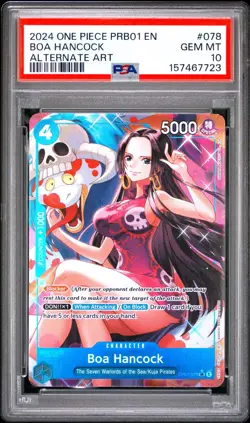 2024 One Piece PRB01 Premium Booster The Best Alternate Boa Hancock 078 PSA 10 - Image 1