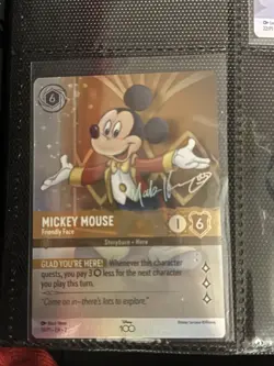 Mickey Mouse - Friendly Face (Alternate Art) 18 Disney100 Promos Lorcana NM- - Image 1