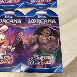 4 Lorcana Shimmering Skies Disney Booster Packs Lot of 4 Brand New Sealed - Image 3