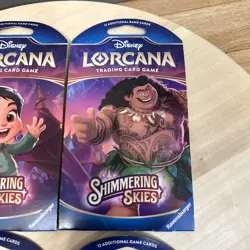 4 Lorcana Shimmering Skies Disney Booster Packs Lot of 4 Brand New Sealed - Image 4