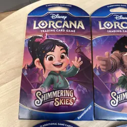 4 Lorcana Shimmering Skies Disney Booster Packs Lot of 4 Brand New Sealed - Image 5
