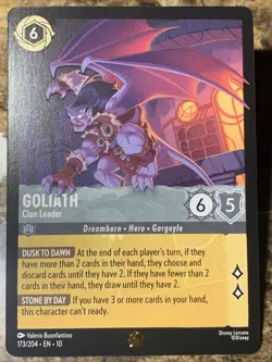 Disney Lorcana Whispers in the Well Goliath - Clan Leader 173/204 Reg Legendary - Image 1