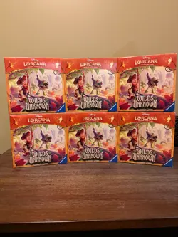 Disney Lorcana: Wilds Unknown Illumineer's Trove Lot Of 6x - Image 1