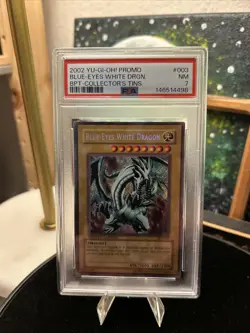 Blue-Eyes White Dragon BPT-003 2002 Collectors Tin Limited Edition PSA 7 NM - Image 1