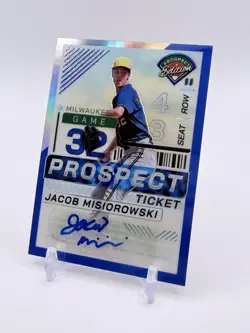 2024 Panini Prospect Edition - Jacob Misiorowski #156 Blue Prizm Signatures /149 - Image 1