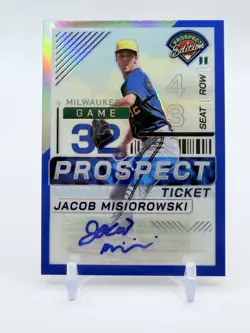 2024 Panini Prospect Edition - Jacob Misiorowski #156 Blue Prizm Signatures /149 - Image 2