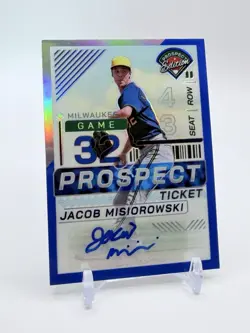 2024 Panini Prospect Edition - Jacob Misiorowski #156 Blue Prizm Signatures /149 - Image 4