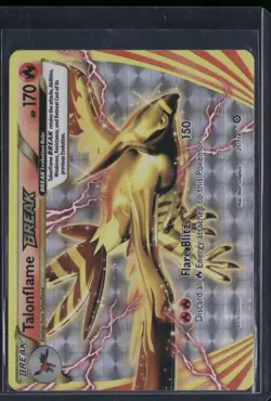 Talonflame BREAK 21/114 BREAK Rare Steam Siege Pokemon Holo Lightly Played - Image 1