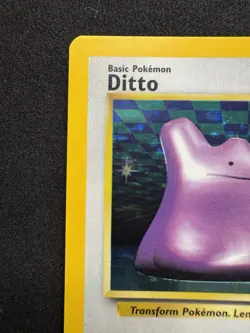 Ditto 3/62 Fossil Holo Rare Vintage WOTC Pokemon TCG Cards 1999 LP+ - Image 2