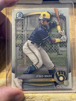 2025 Bowman Jesus Made Chrome #BCP-50 1st Prospect Milwaukee Brewers🔥🔥 - Image 1