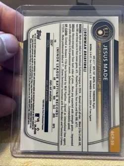 2025 Bowman Jesus Made Chrome #BCP-50 1st Prospect Milwaukee Brewers🔥🔥 - Image 2