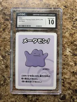 CGC Graded 10 Ditto Japanese 2019 Pokemon Playing Cards (JPN) Old Maid - Image 1