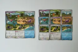 Pokemon TCG Hyogonosuke Connected Art Full Set Of 9 NM Puzzle Cards - Image 1
