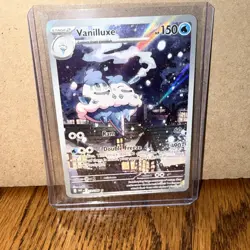 Vanilluxe Illustration Rare SV White Flare Card And Slakoth Illustration Rare SV - Image 3