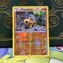 Yuka Morii Hippopotas 87/160 Reverse Holofoil XY - Primal Clash Pokemon Card NM - Image 1