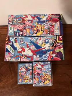 Fukuoka Pokemon Center Box With Sleeves And Deck Box *No Promo Card* - Image 1