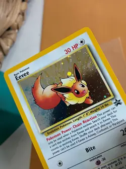 Eevee 11 Holo Promo Black Star Pokemon Card Excellent Condition - Image 2