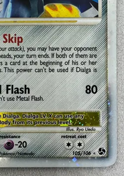 Dialga Lv. X 105/106 D&P Great Encounters Pokemon Card | V. Good | English - Image 5