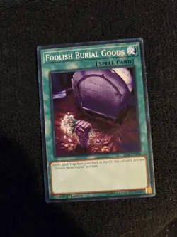 SR06-EN026 Foolish Burial Goods Common 1st Edition Yugioh Card - Image 1