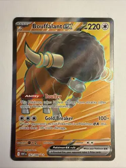 Bouffalant EX 162/086 Full Art 2025 Pokemon White Flare Ultra Rare Card NM - Image 1