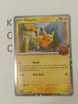 Pokemon TCG Pikachu 018/091 Trick or Trade 2024 Holo - Image 1