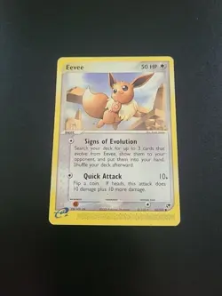 Pokemon Eevee TCG Card 63/100 Sandstorm Regular Non-Holo LP/MP - Image 1