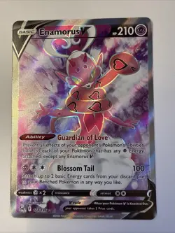Enamorus V 178/196 Full Art 2022 Pokemon Lost Origin Ultra Rare Card NM - Image 1