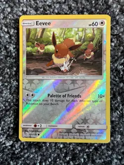Pokemon Cards Eevee Common Reverse Holo 105/156 Ultra Prism LP/NM Cond - Image 2