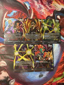 Bandai Dragon Ball Fusion World FB10 SR Foil Lot - 5 Cards - Image 2