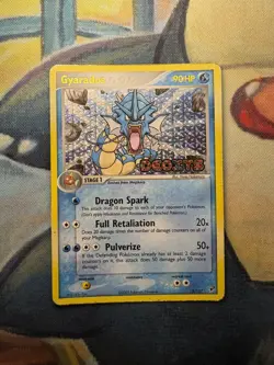Pokemon Gyarados EX Deoxys Stamped 8/107 Reverse Holo Card HP/Damaged - Image 1