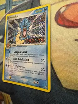Pokemon Gyarados EX Deoxys Stamped 8/107 Reverse Holo Card HP/Damaged - Image 2