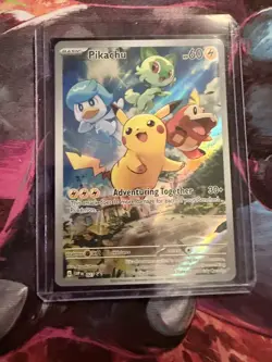 Pokemon Pikachu SVP #027 Promo Card Black Star NM - Image 1