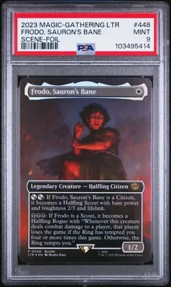 2023 MTG Magic THE ONE RING & FRODO SCENE FOIL PSA 9 SET Lord Of The Rings - Image 3